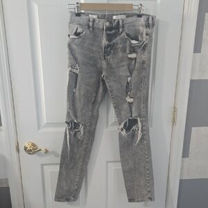 PacSun Ripped Black Skinny Jeans